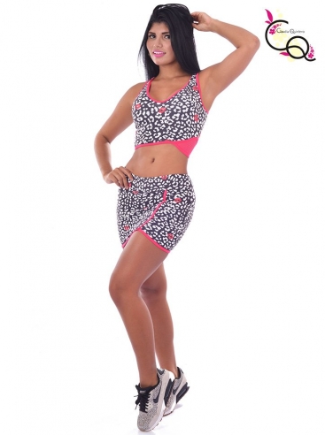 Falda Deportiva y Top Para Mujer