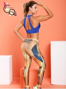 Traje De Gimnasio Femenino Azul 2