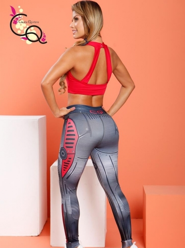 Traje De Gimnasio Femenino Rojo