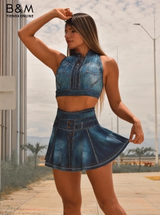 Outfit Fitness Con Falda 792