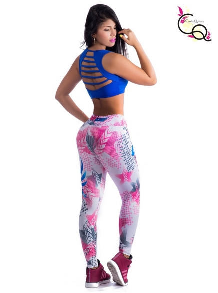 Conjunto Fitness Para Mujer Azul